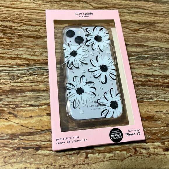 Kate Spade Floral Daisy Phonecase for iPhone 13 Defensive Hardshell